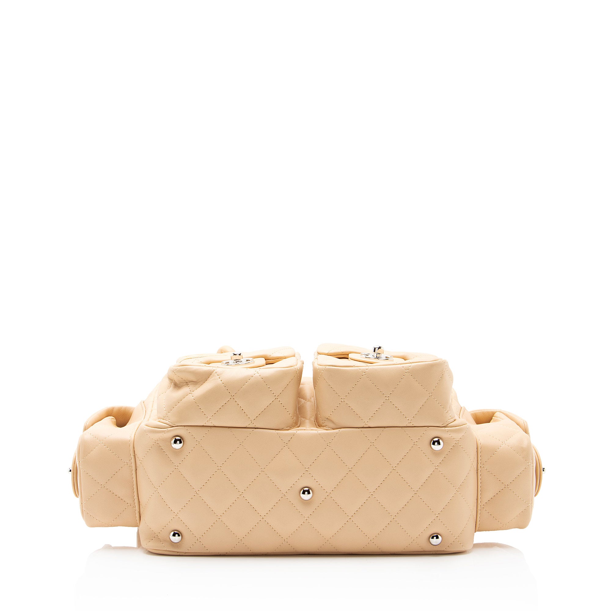 Chanel Vintage Lambskin Ligne Cambon Mini Reporter Satchel