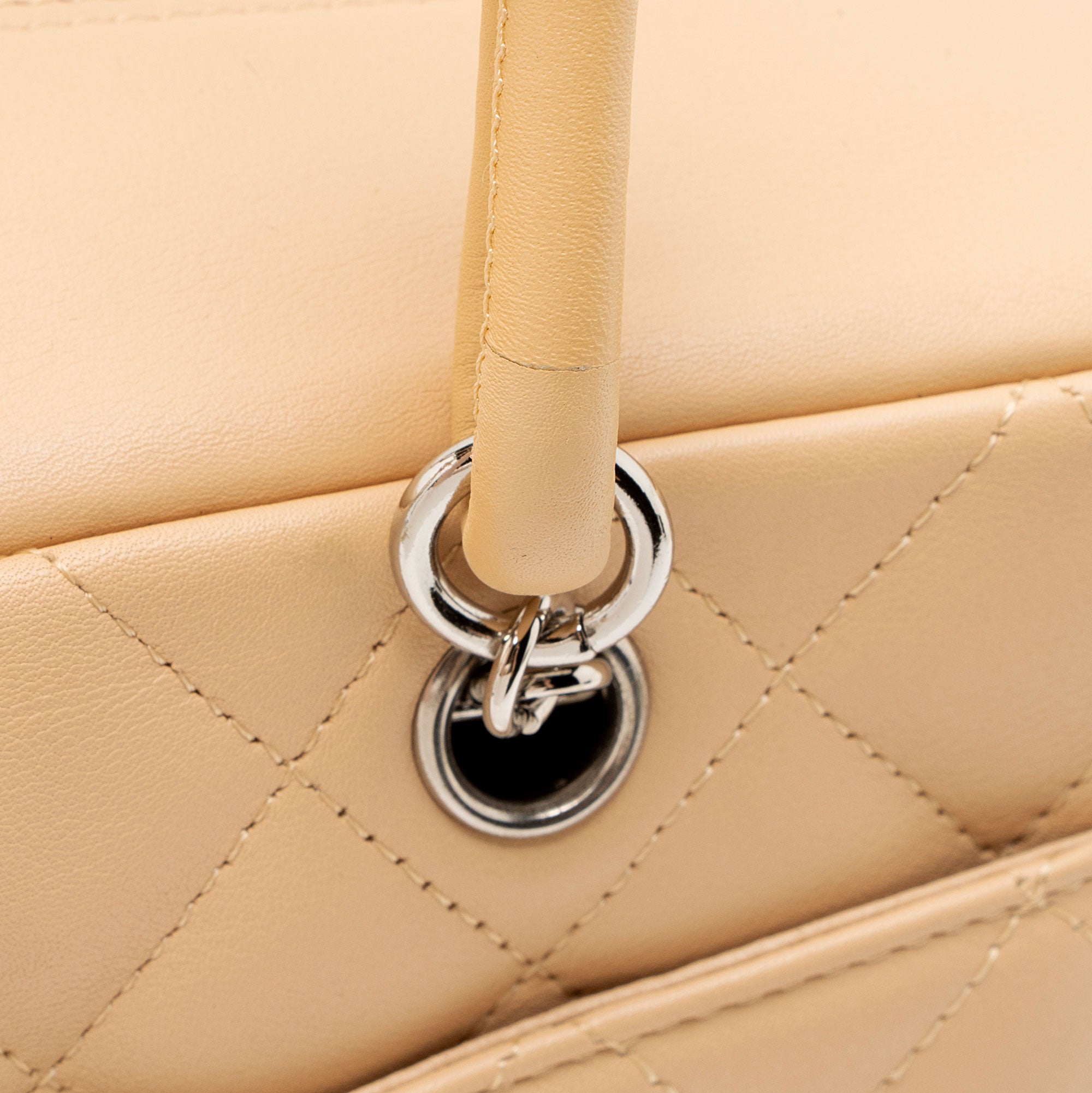 Chanel Vintage Lambskin Ligne Cambon Mini Reporter Satchel