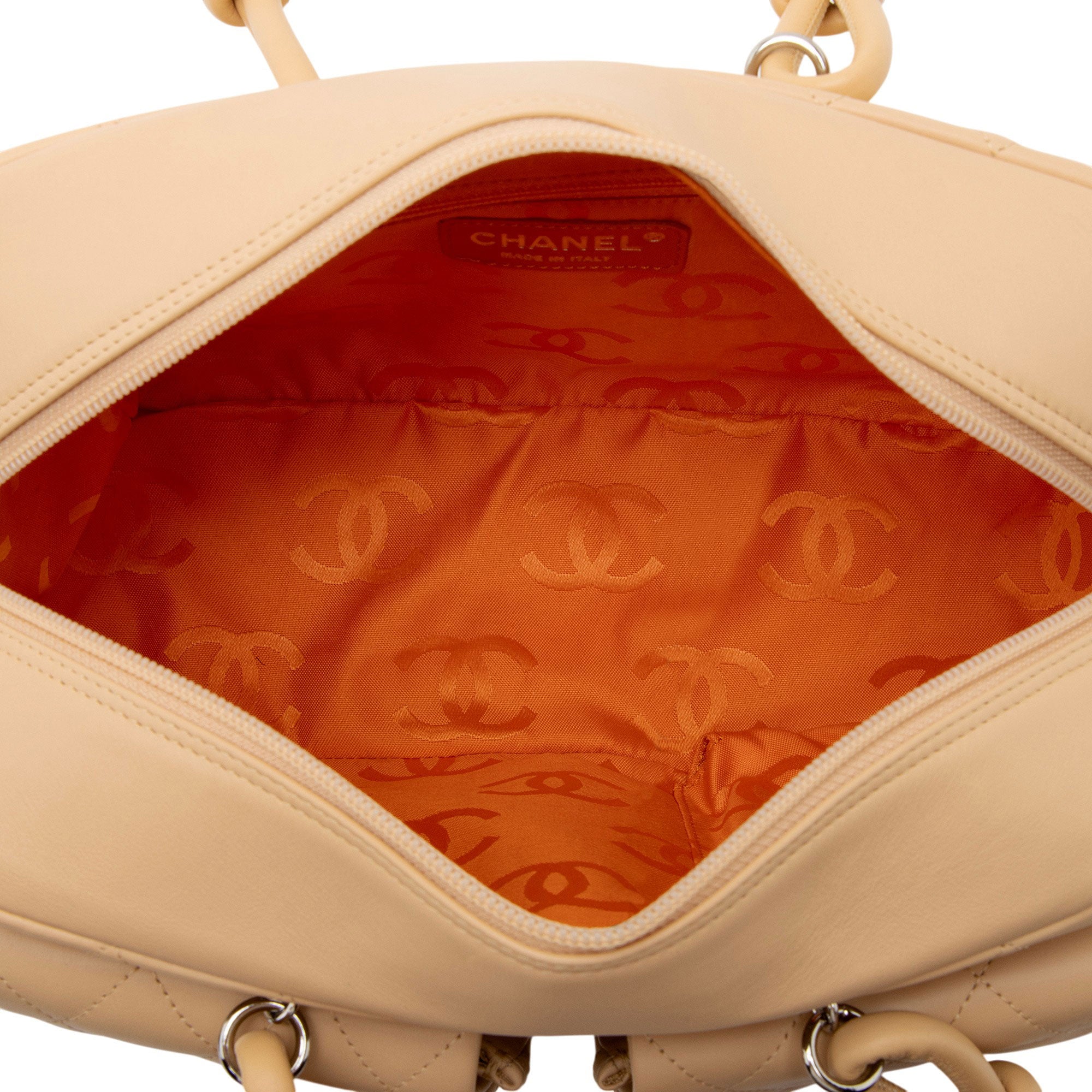 Chanel Vintage Lambskin Ligne Cambon Mini Reporter Satchel