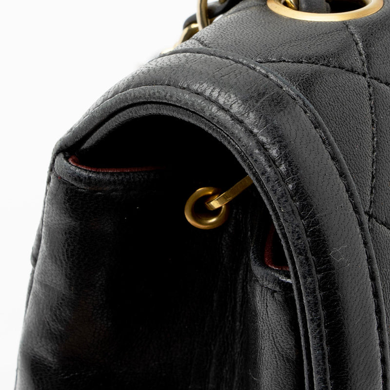 Chanel Vintage Lambskin Medium Single Flap Bag (SHF-jQAZoL)
