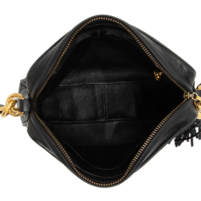 Chanel Vintage Lambskin Pocket Tassel Camera Bag (SHF-GQMWFS)