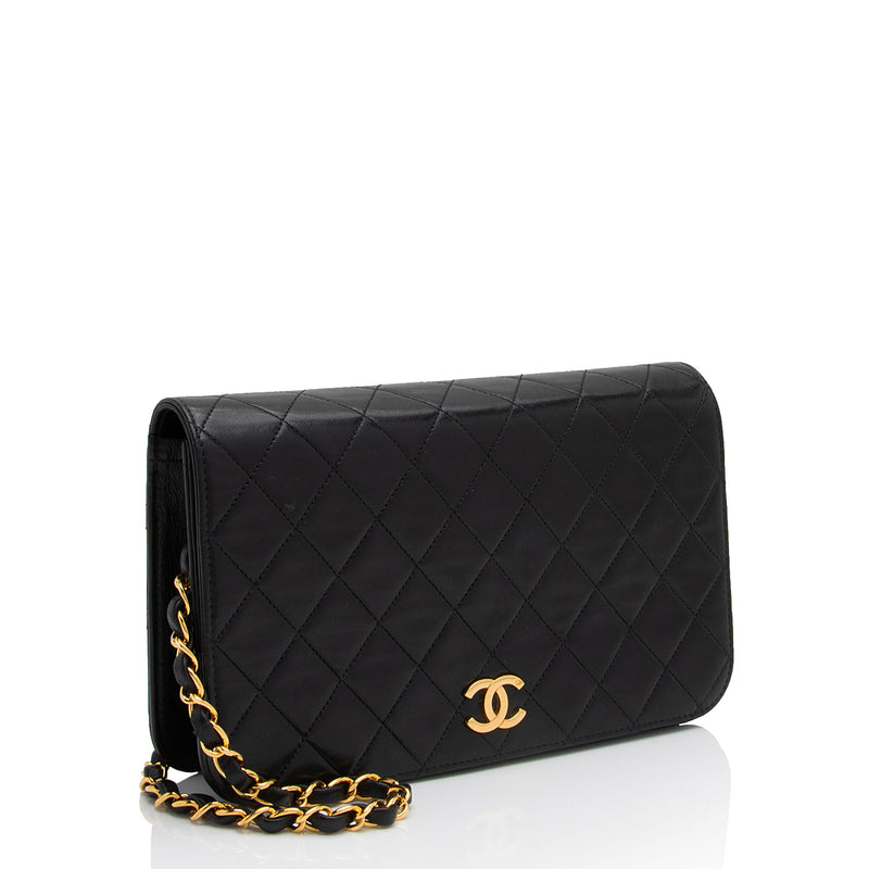 Chanel Vintage Lambskin CC Snap Flap Bag (SHF-pczMK0)