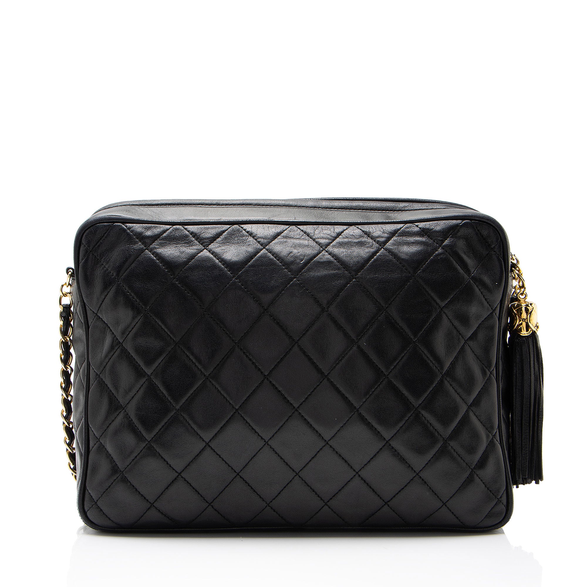 Chanel Vintage Lambskin Tassel Camera Bag