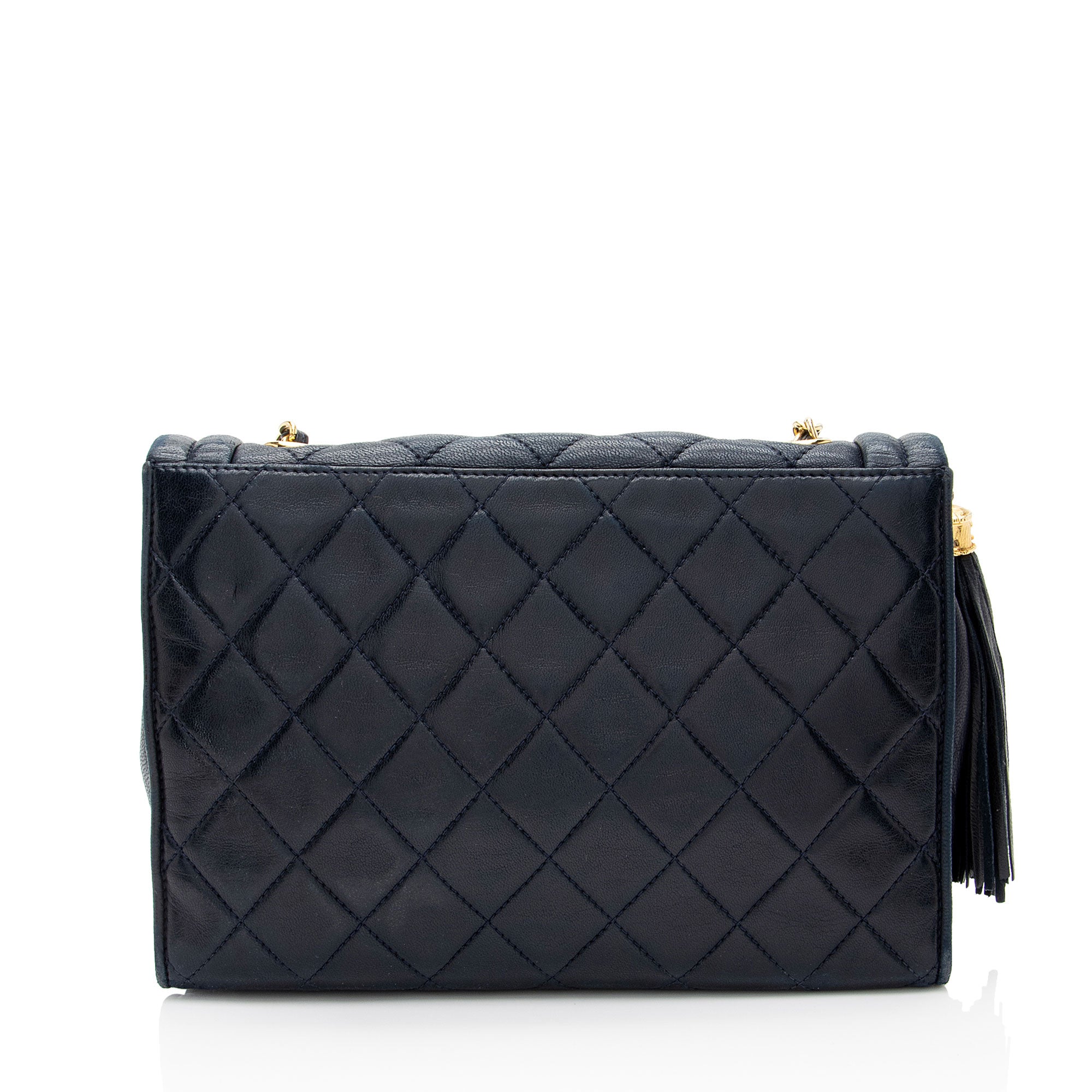 Chanel Vintage Lambskin Tassel Flap Bag