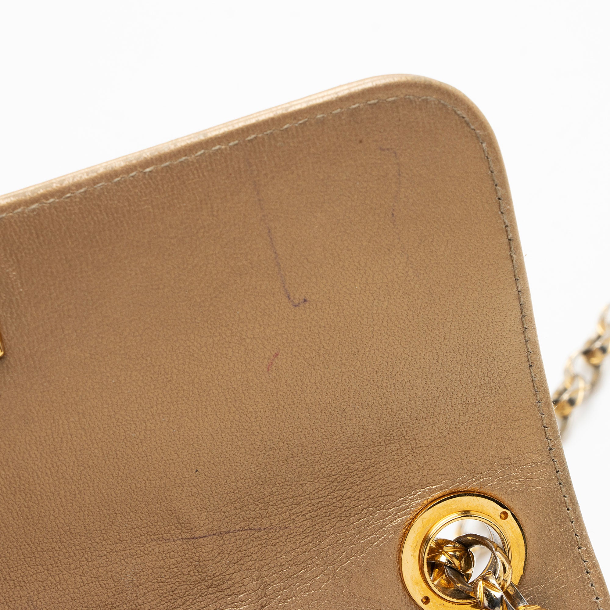 Chanel Vintage Metallic Lambskin Bijoux Mini Flap Bag