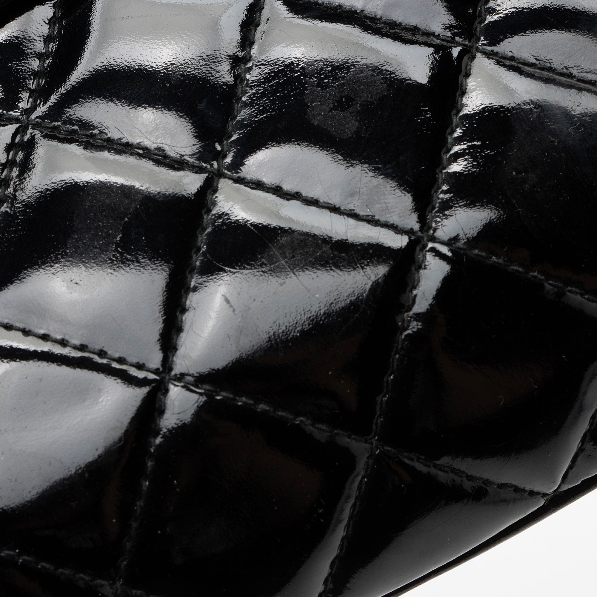 Chanel Vintage Patent Leather Belt Bag - Size 32 / 80