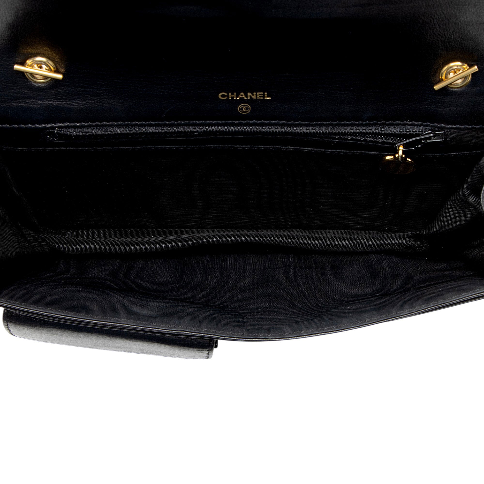 Chanel Vintage Patent Leather CC Wallet on Chain