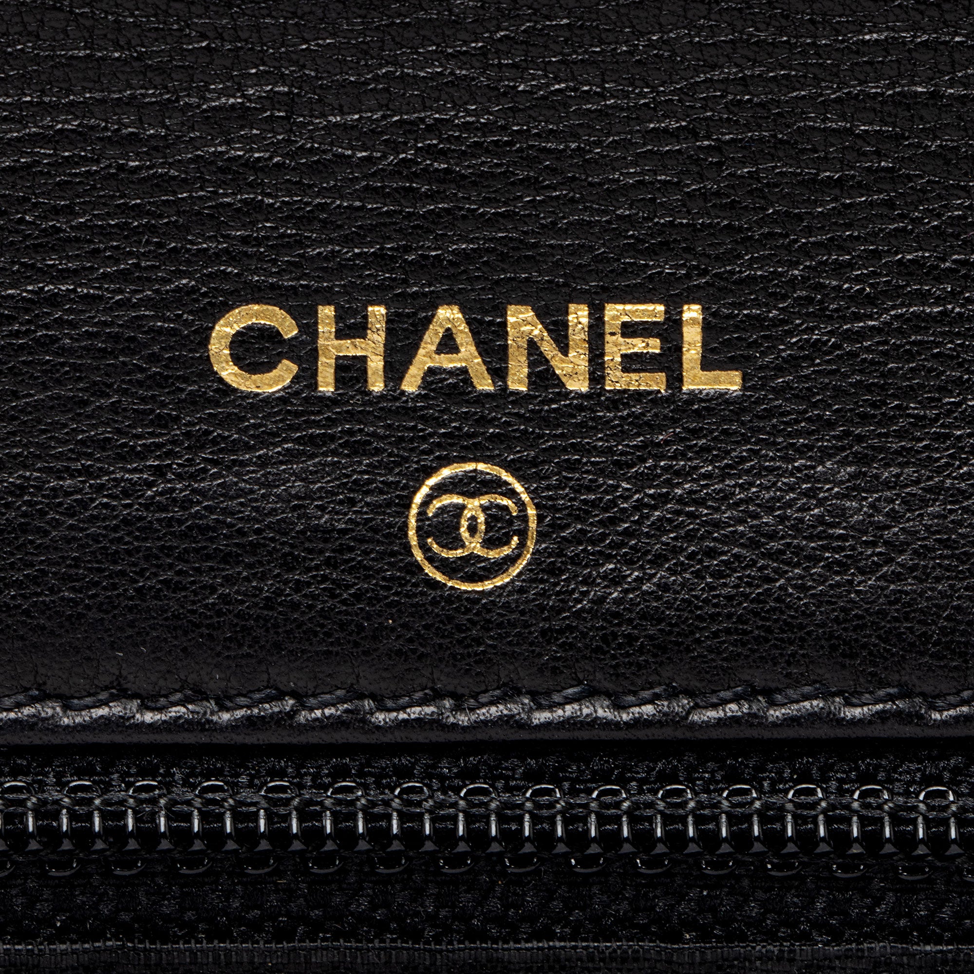 Chanel Vintage Patent Leather CC Wallet on Chain