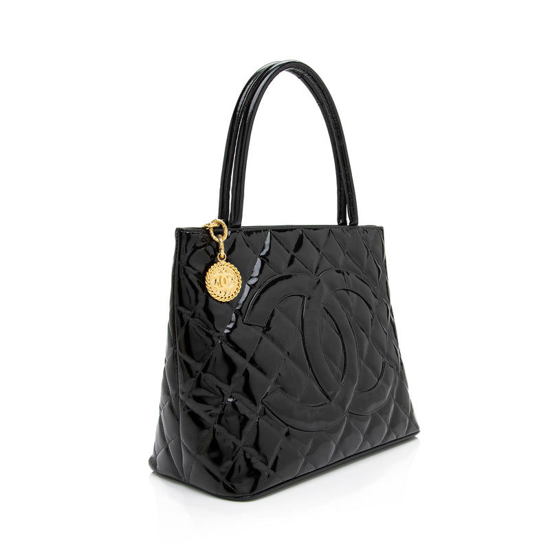 Chanel Medallion Tote Quilted Suede at 1stDibs