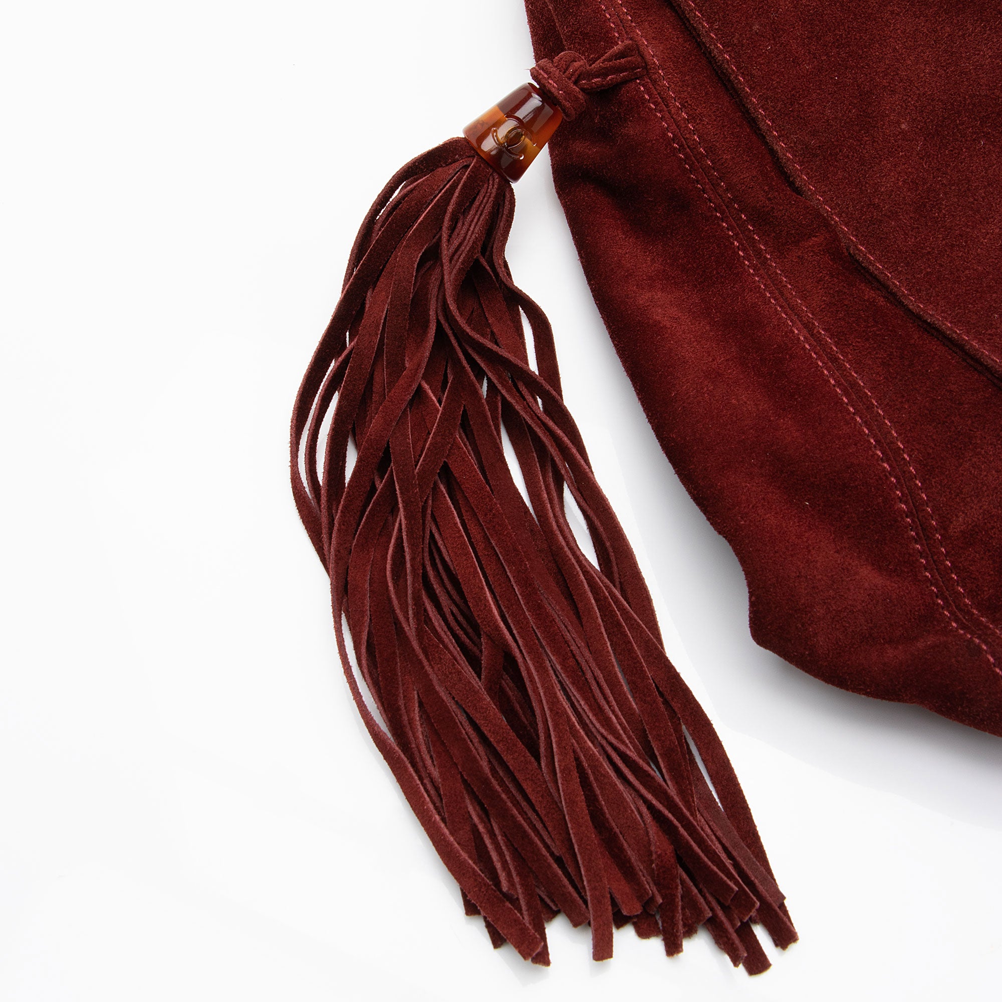 Chanel Vintage Suede CC Tassel Messenger Bag (SHF-evWiOG)