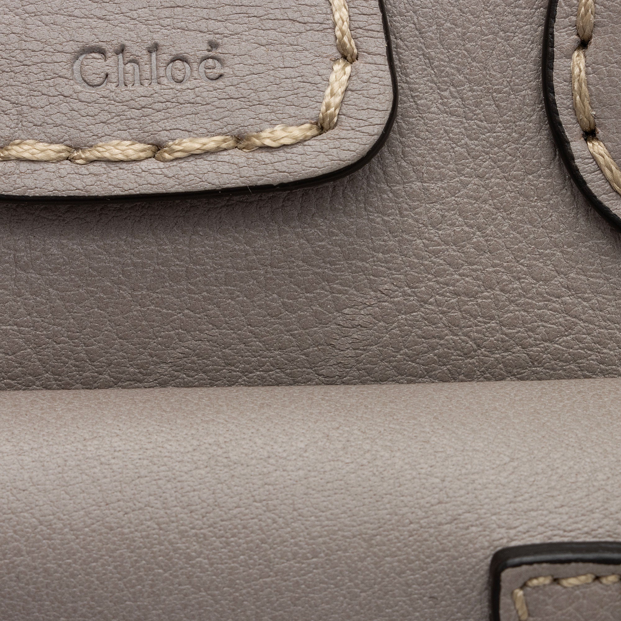 Chloe Buffalo Leather Edith Mini Bag (SHF-bTcFSi)