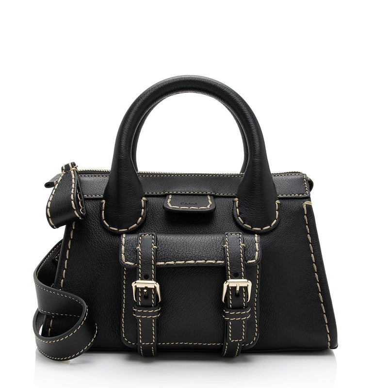 Chloe Buffalo Leather Edith Mini Bag (SHF-c97scC)