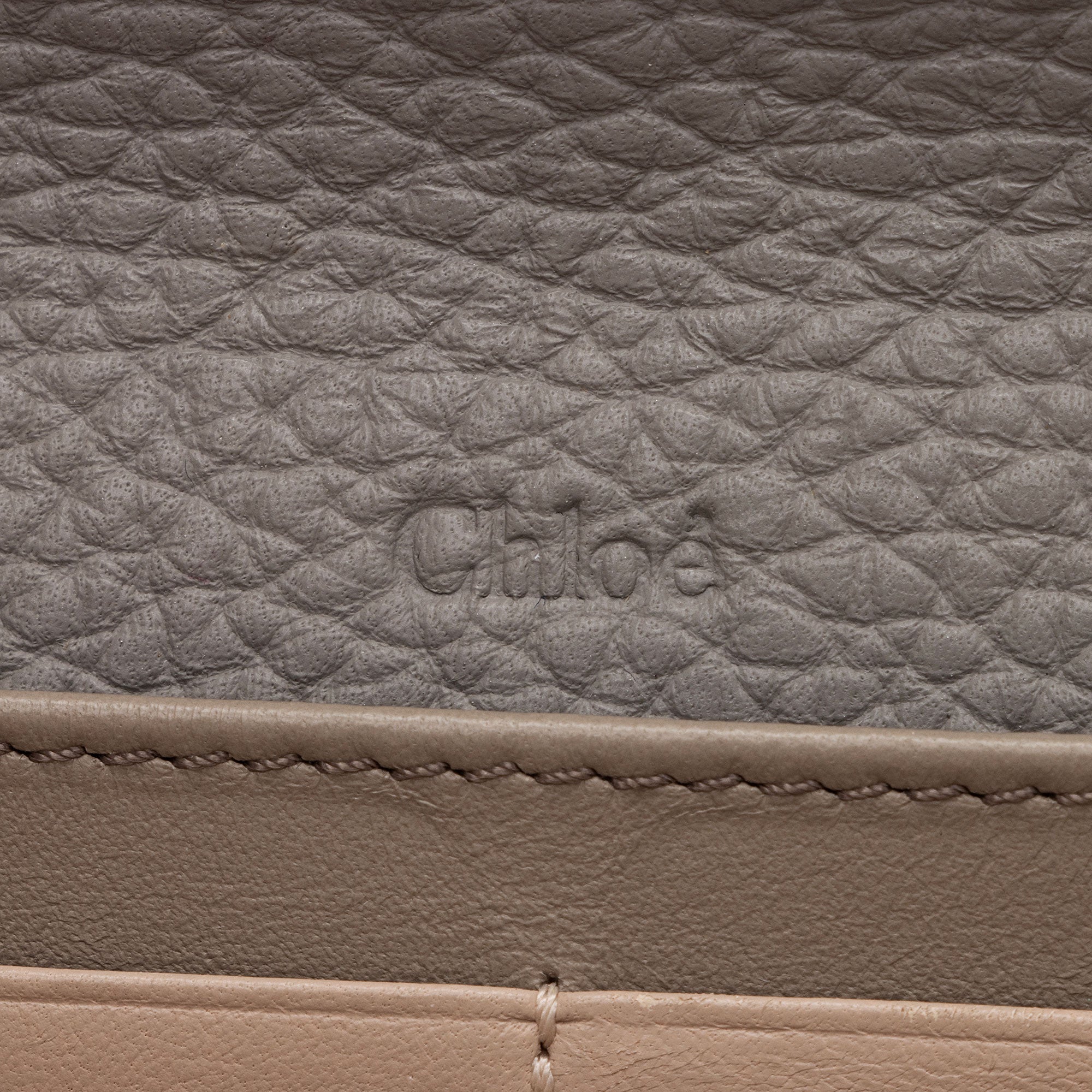 Chloe Calfskin Alphabet Continental Wallet (SHF-EGN1rO)