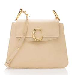 Chloe Calfskin C Medium Shoulder Bag SHF NFZYh6 LuxeDH
