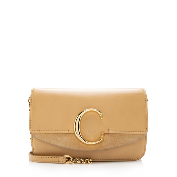 Chloe Calfskin C Wallet on Chain Bag (SHF-16562)
