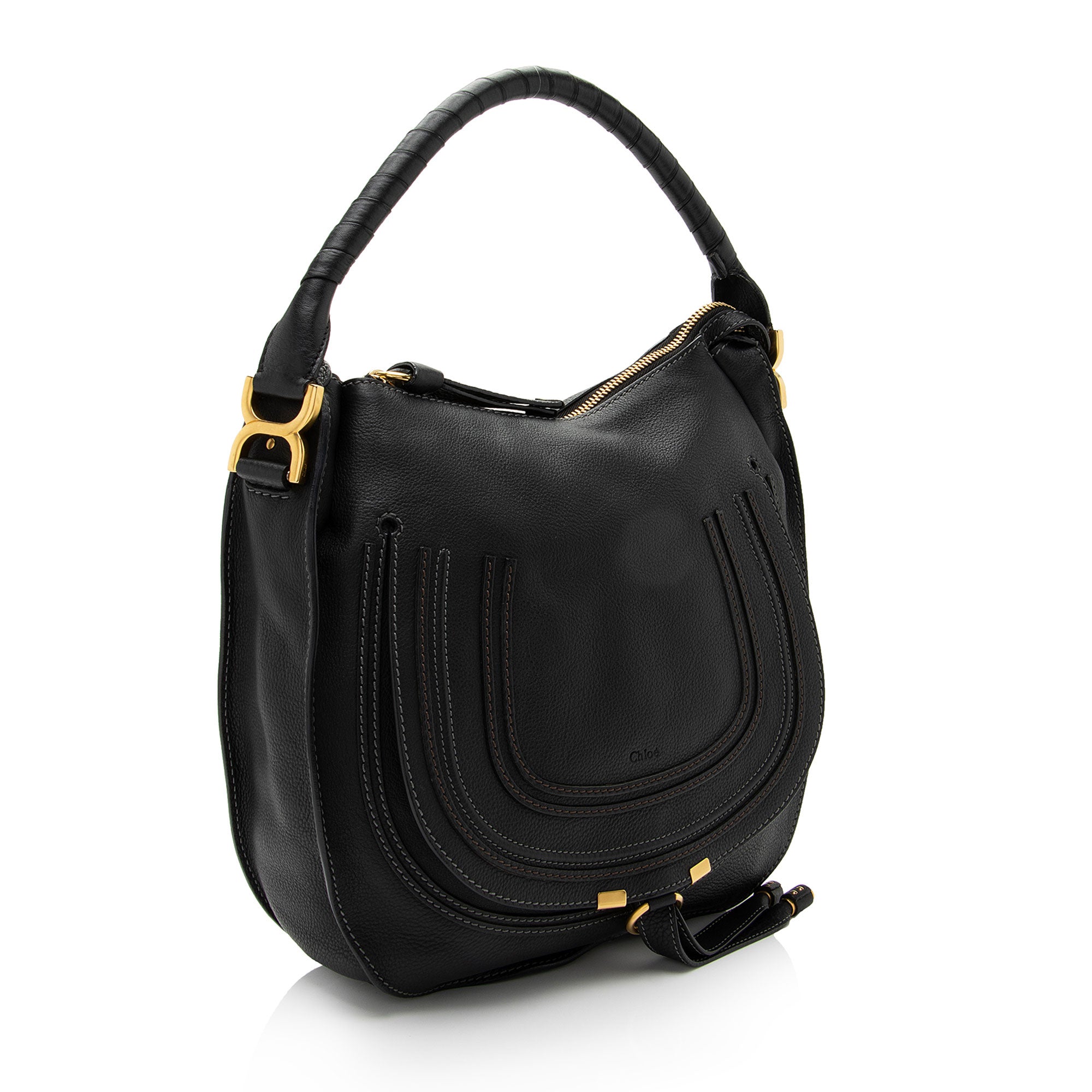 Chloe Calfskin Marcie Medium Hobo (SHF-qOGrvJ)