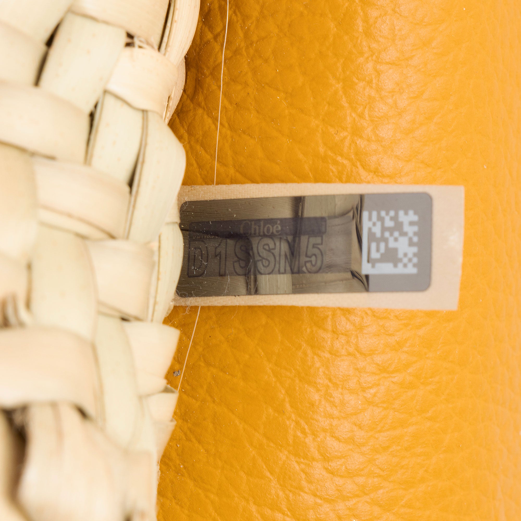 Chloe Calfskin Raffia Marcie Medium Crossbody