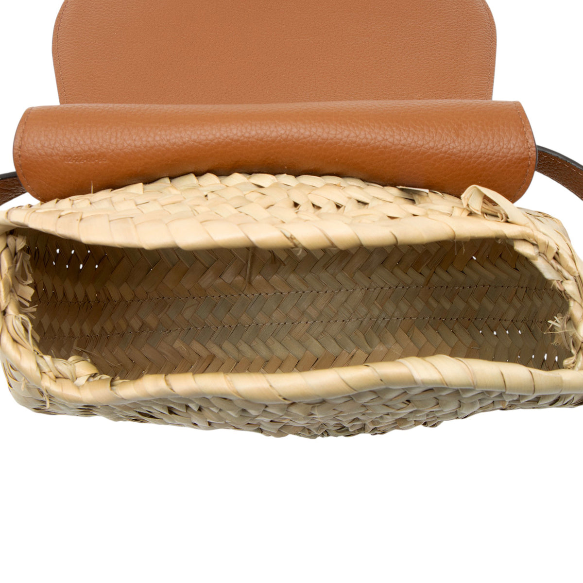 Chloe Calfskin Raffia Marcie Medium Crossbody