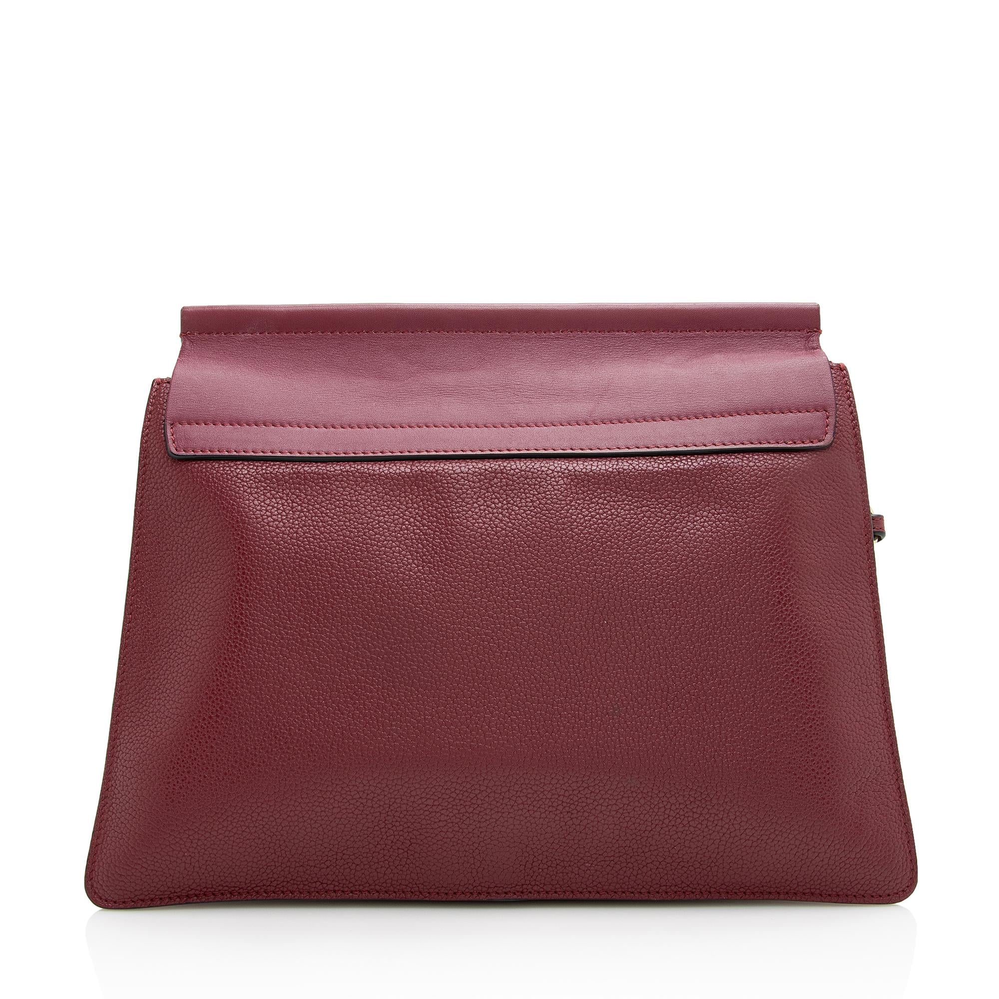 Chloe Calfskin Suede Faye Medium Shoulder Bag (SHF-22974)