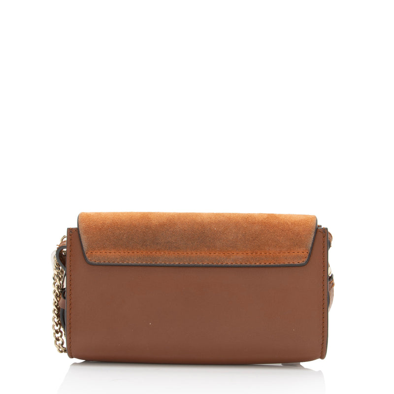 Chloe Calfskin Suede Faye Mini Shoulder Bag - FINAL SALE (SHF-16814)