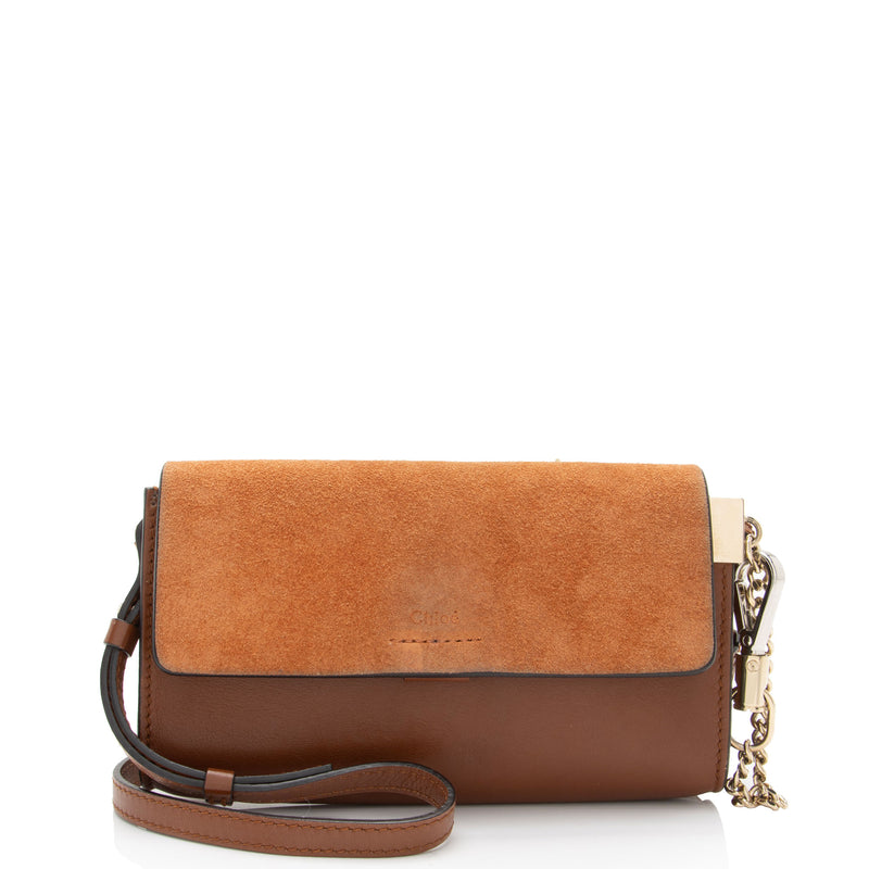 Chloe Calfskin Suede Faye Mini Shoulder Bag - FINAL SALE (SHF-16814)