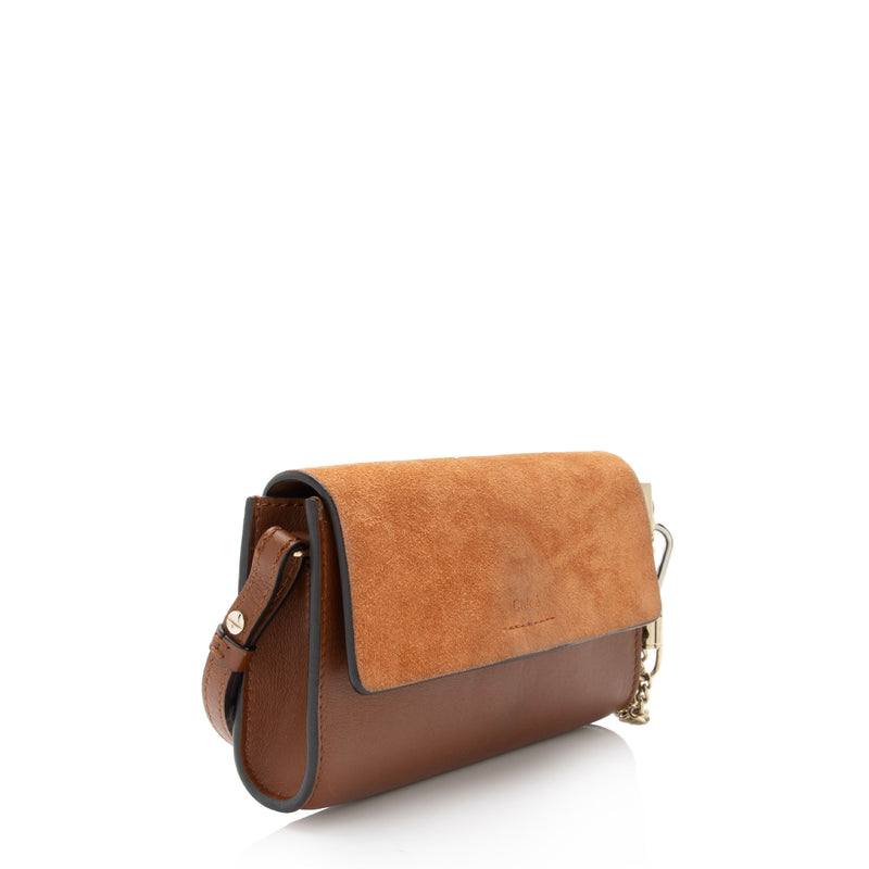 Chloe Calfskin Suede Faye Mini Shoulder Bag - FINAL SALE (SHF-16814)