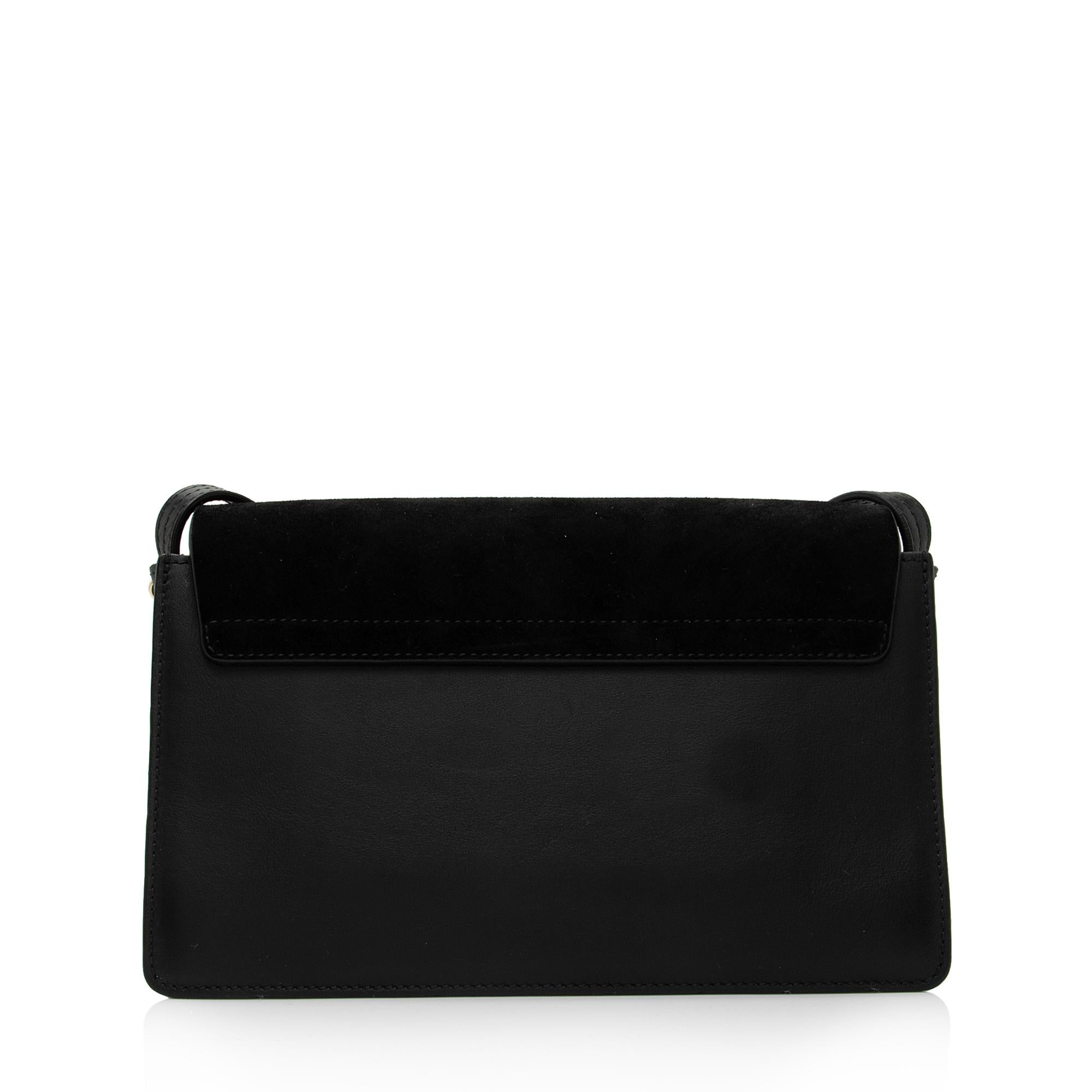 Chloe Calfskin Suede Faye Small Shoulder Bag (SHF-lEvcU8)