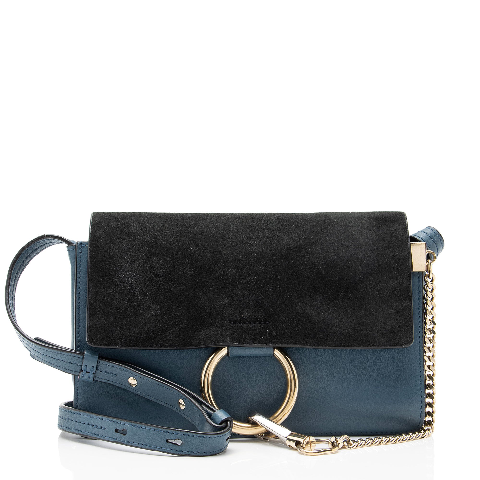 Chloe Calfskin Suede Faye Small Shoulder Bag