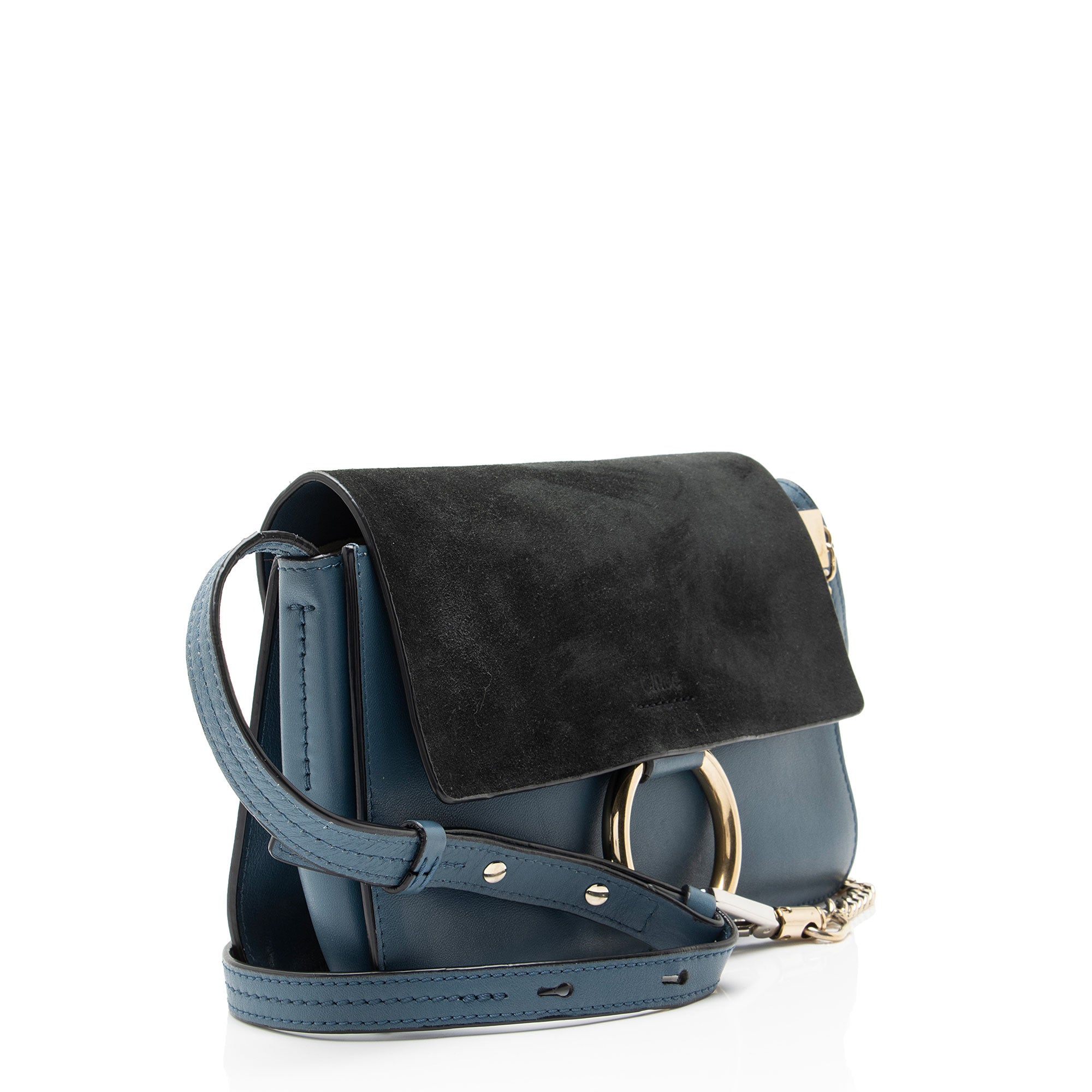 Chloe Calfskin Suede Faye Small Shoulder Bag