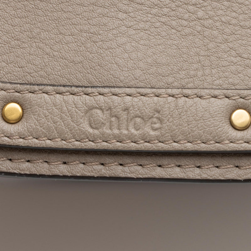 Chloe Pink Smooth & Suede Calf Skin Leather 'Nile Medium' Bracelet Shoulder  Bag