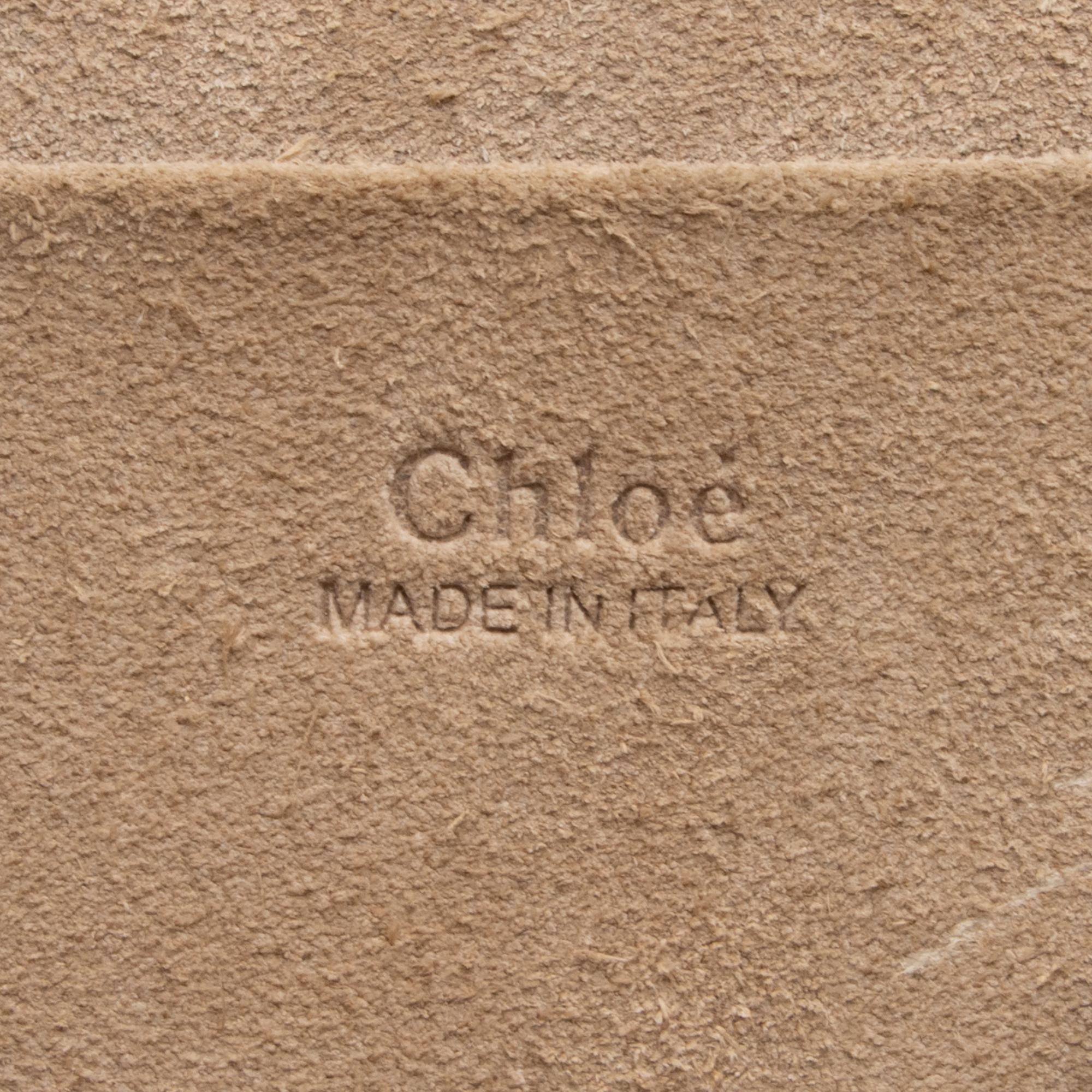 Chloe Calfskin Suede Nile Medium Bracelet Bag (SHF-23783)