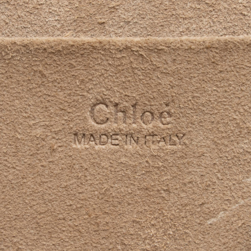 Chloe Nile Medium Smooth/ Suede Calfskin Bracelet Bag- Mott Grey