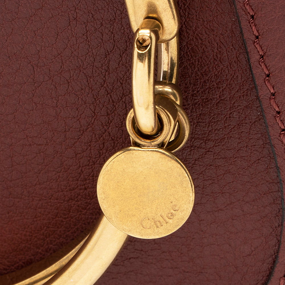 Chloe Calfskin Suede Nile Small Bracelet Bag (SHF-20119)