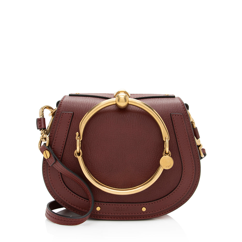 Chloe Calfskin Suede Nile Small Bracelet Bag