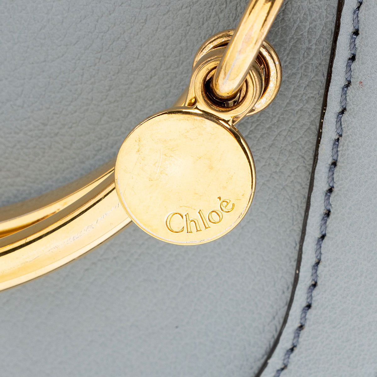 Chloe Calfskin Suede Nile Small Bracelet Bag
