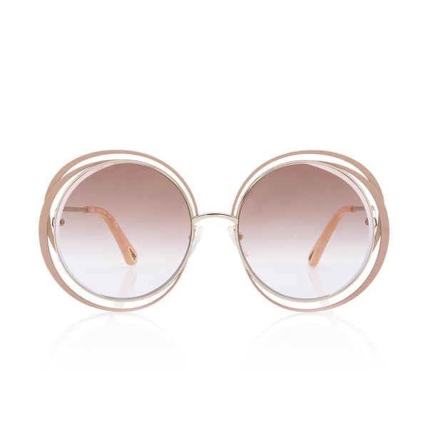 Chloe Carlina Oversized Round Sunglasses (SHF-8jCW5x)