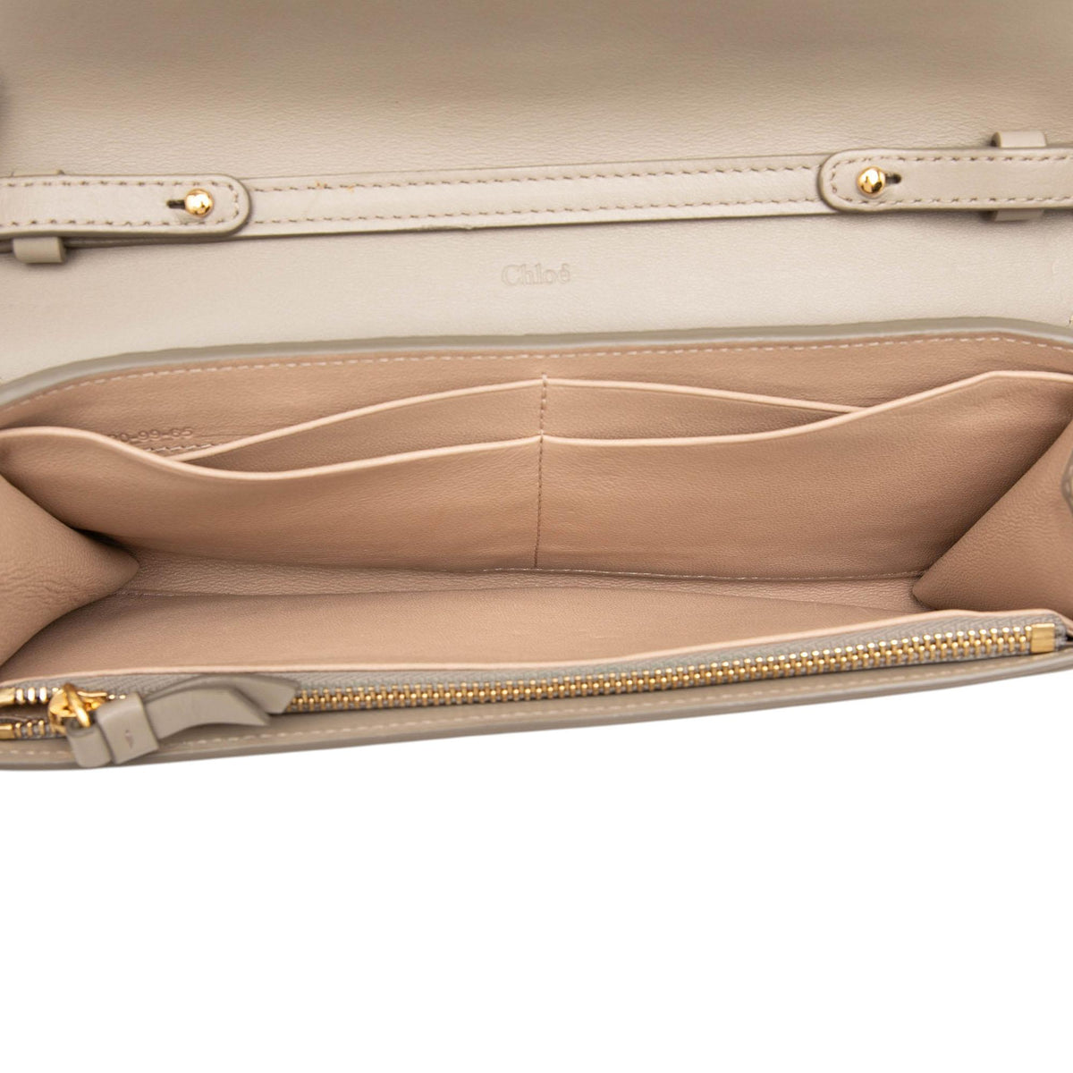 Chloe Grained Calfskin Aby Wallet On Chain