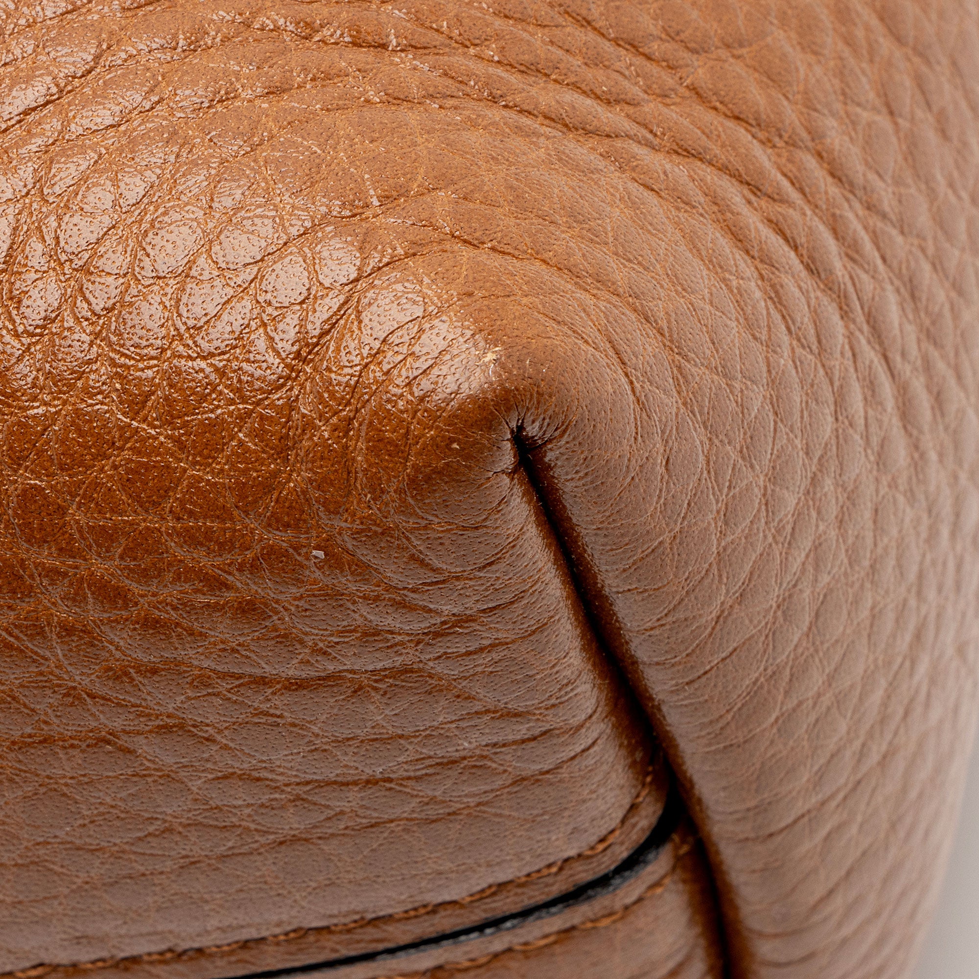 Chloe Grained Calfskin Spin Small Tote