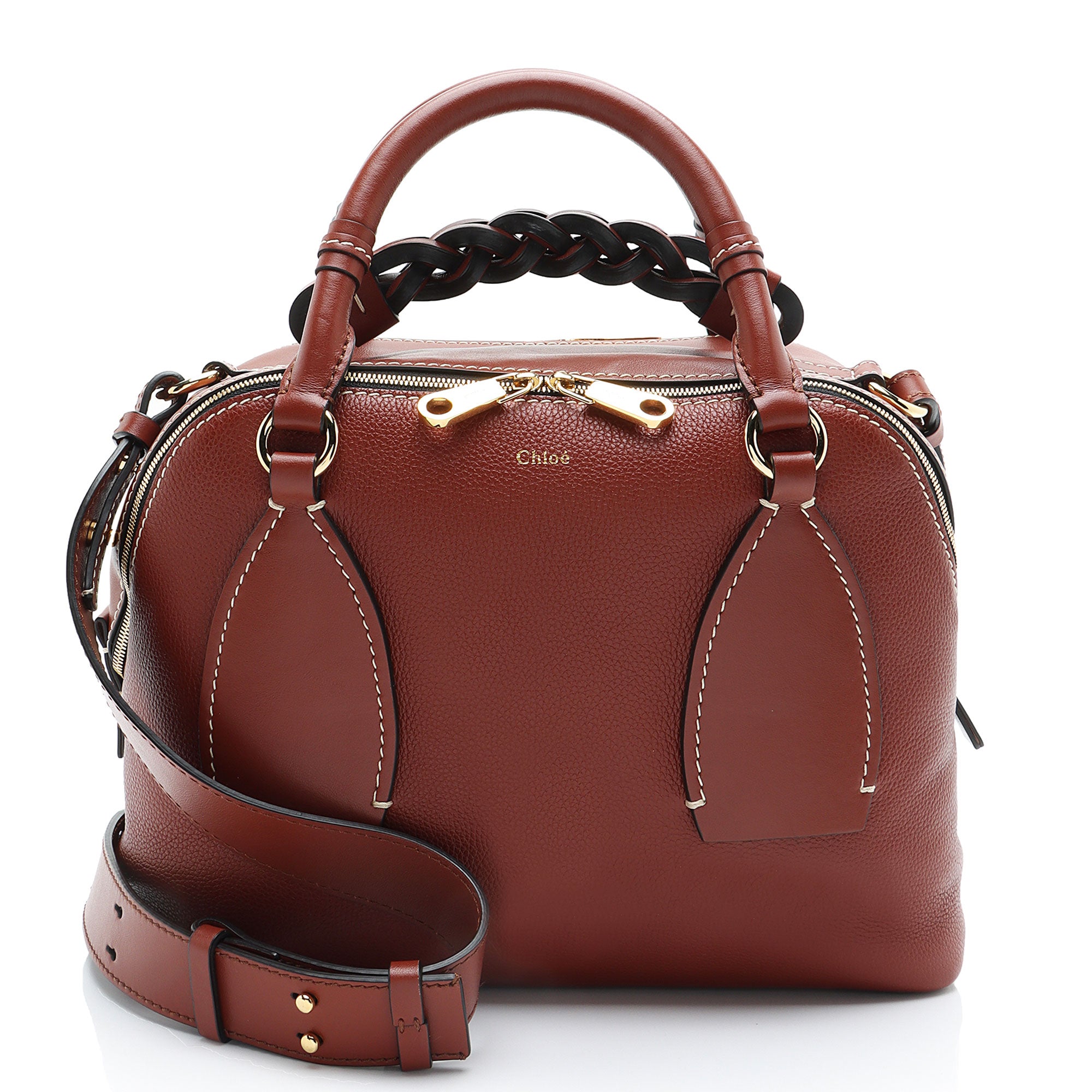 Chloe Leather Daria Medium Satchel