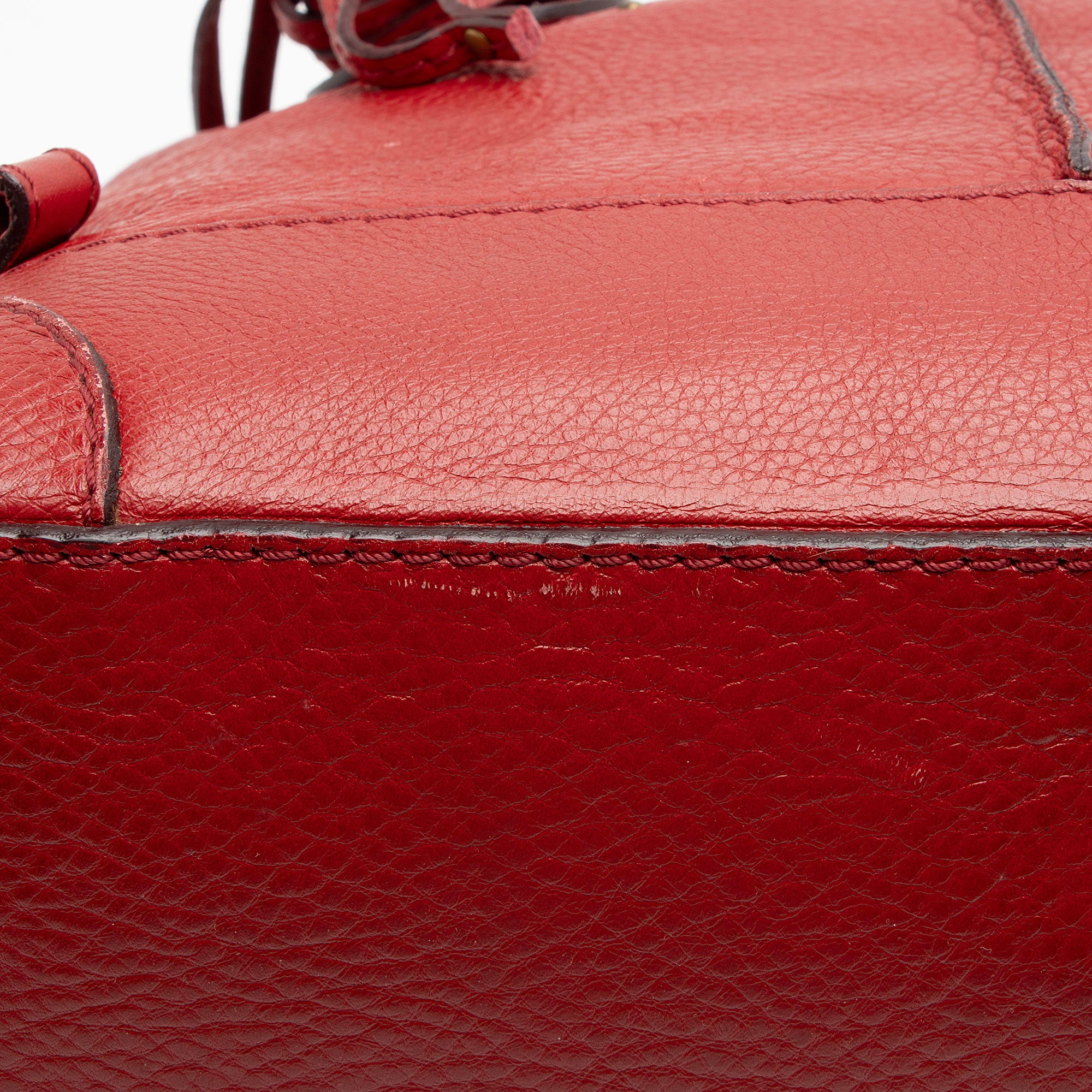 Chloe Leather Paddington Dome Satchel (SHF-cx83UC)