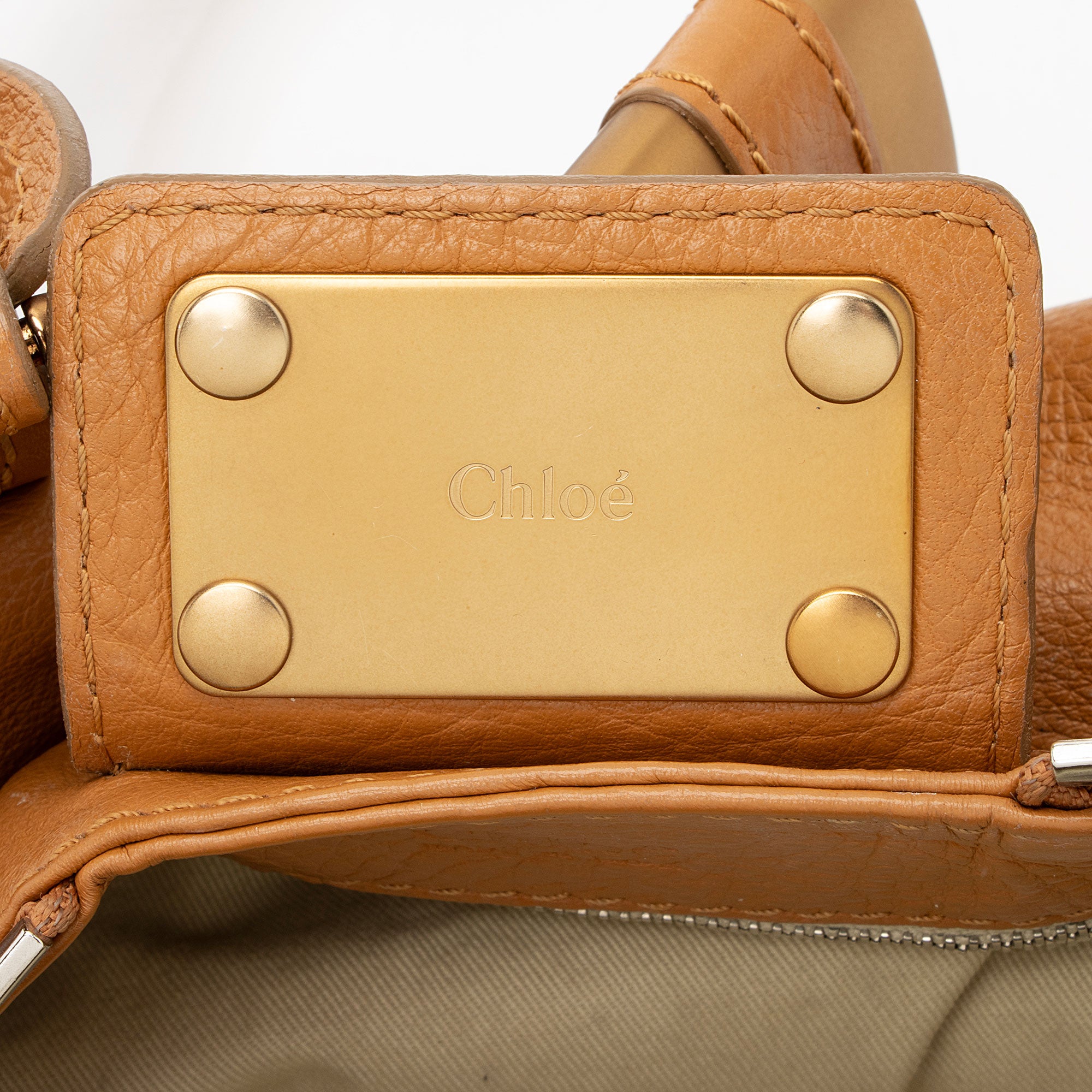 Chloe Leather Paddington Front Pocket Satchel (SHF-8K8YZv)