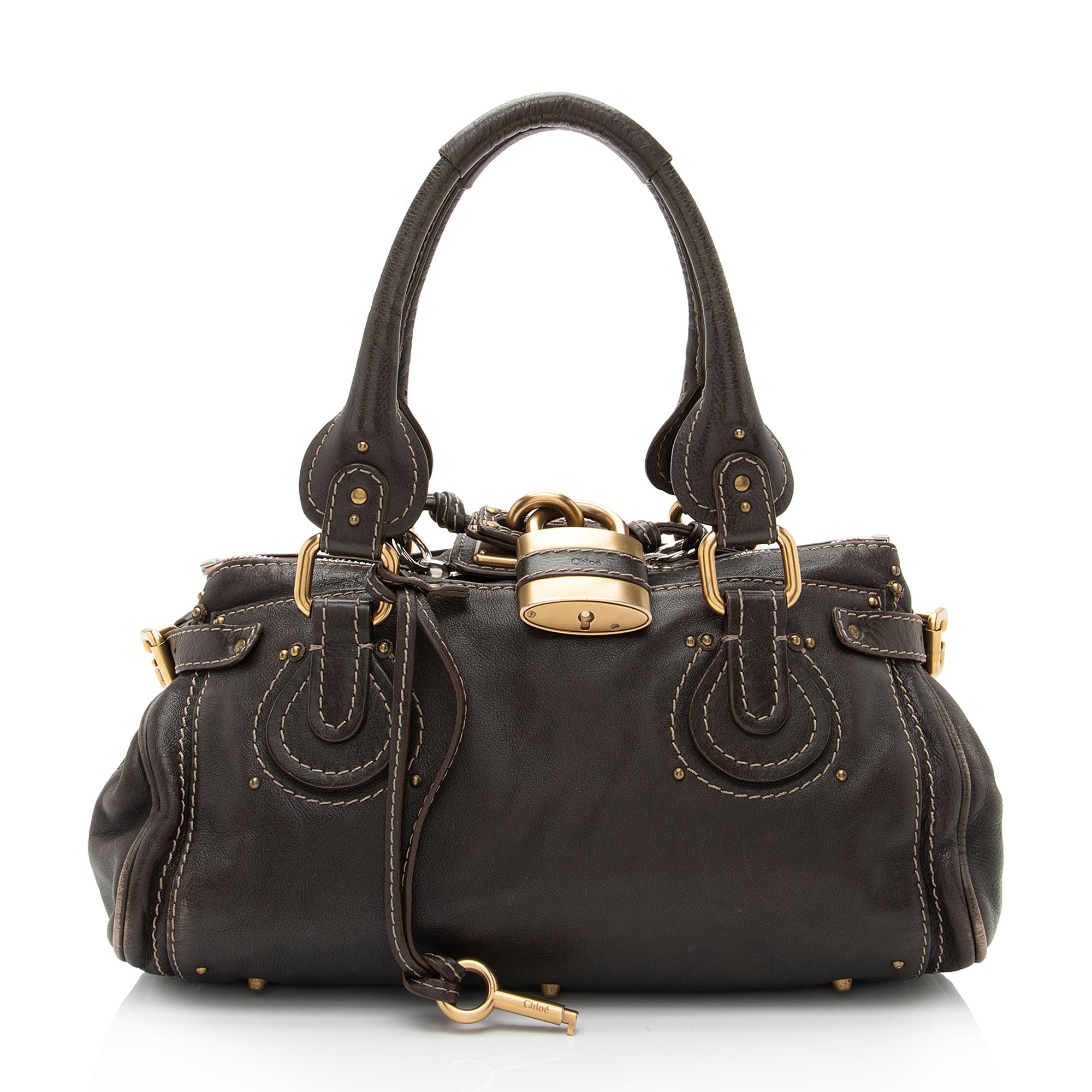 Chloe Leather Paddington Medium Satchel (SHF-J9sFs2)