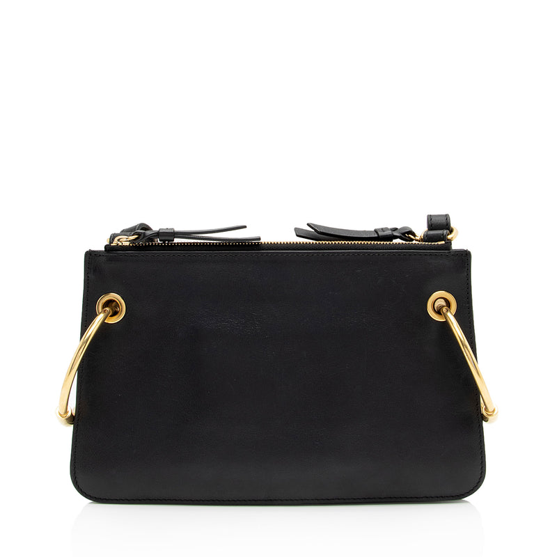 Chloe Leather Suede Roy Mini Shoulder Bag (SHF-UKfJFP)