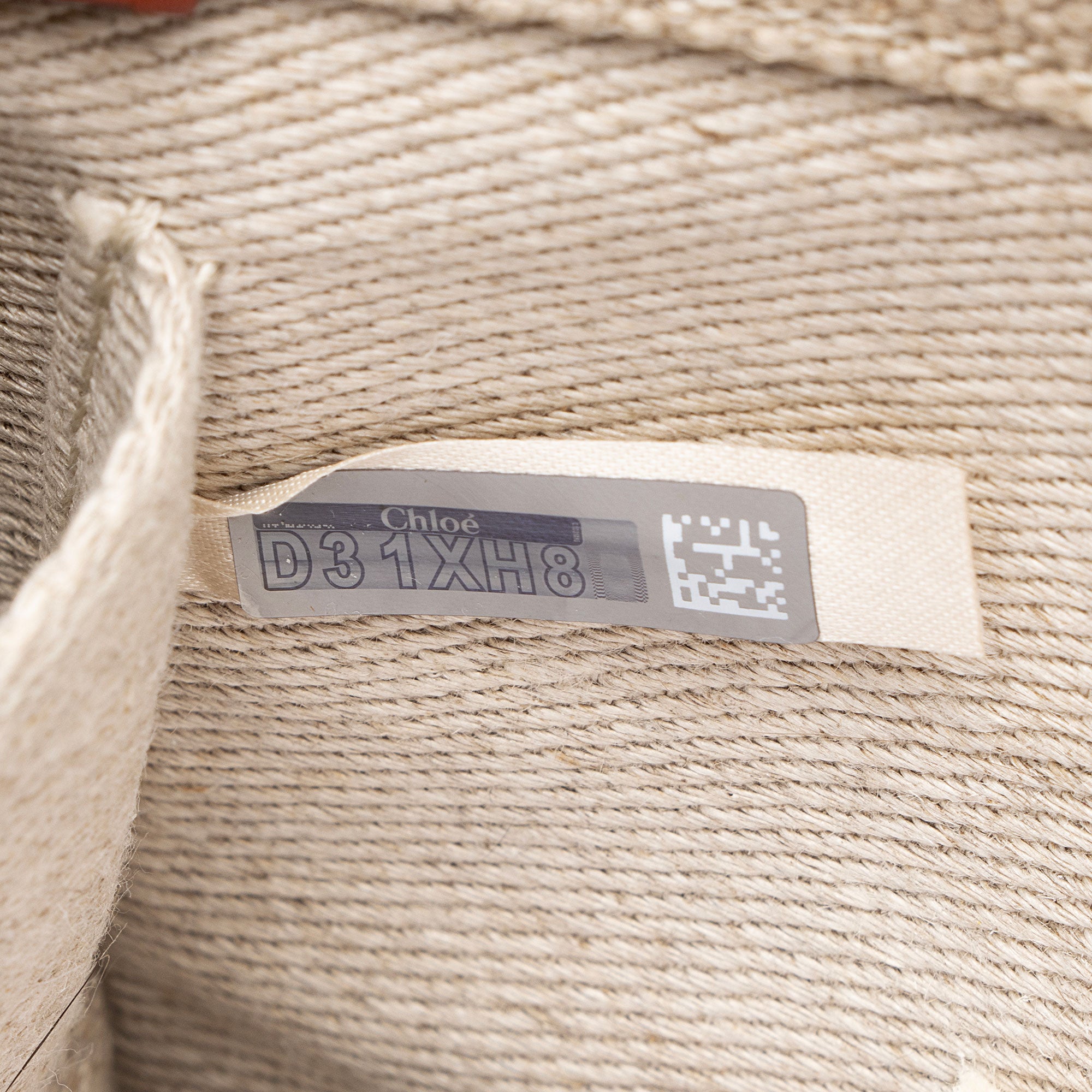 Chloe Linen Canvas Woody Small Tote