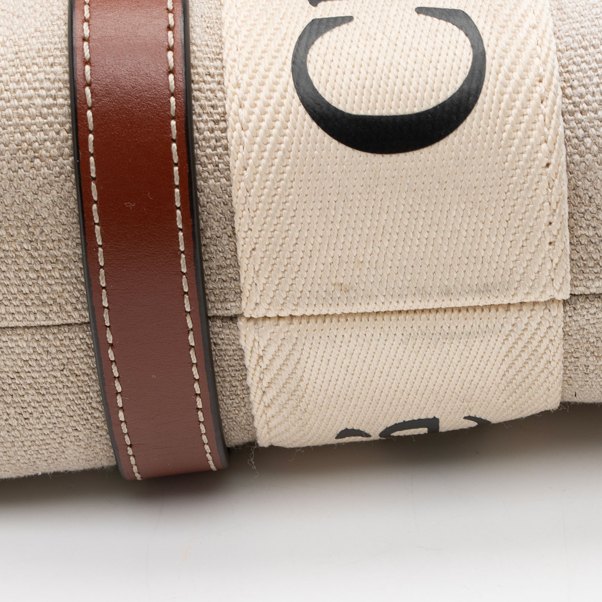 Chloe Linen Canvas Woody Small Tote
