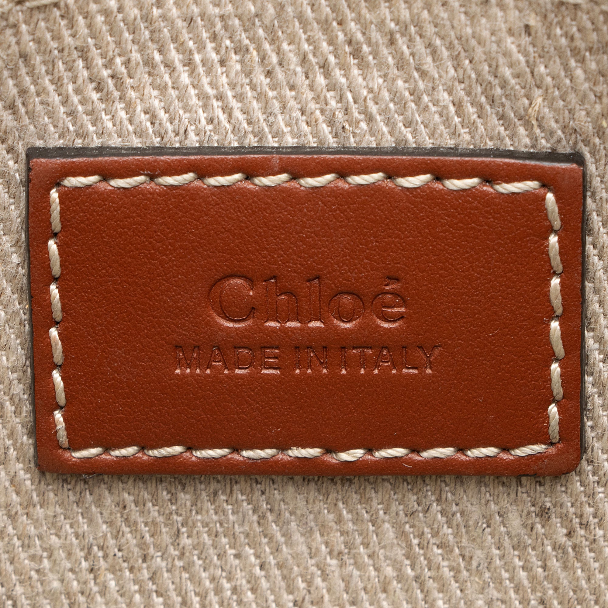 Chloe Linen Canvas Woody Small Tote