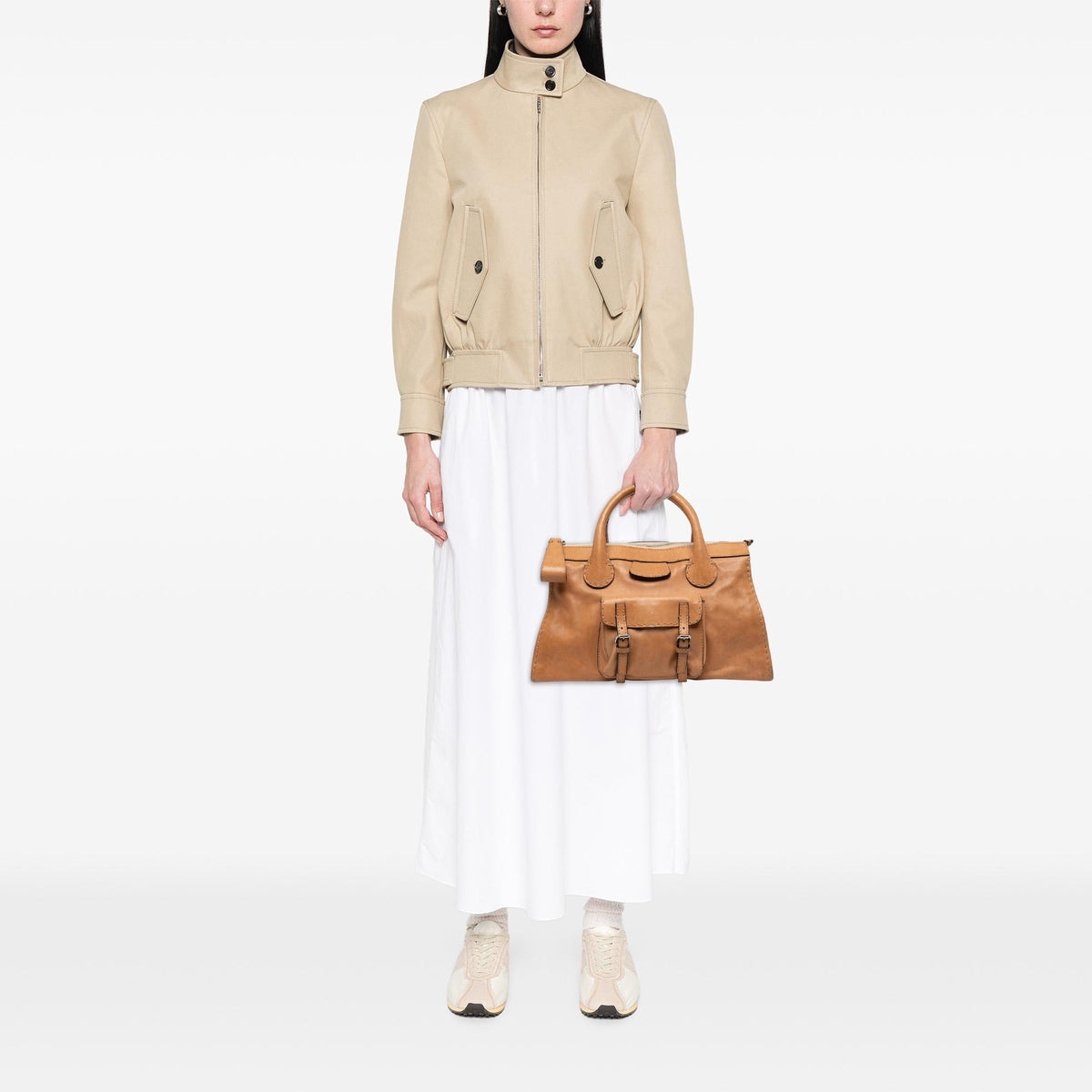 Chloe Medium Buffalo Leather Edith Day Satchel