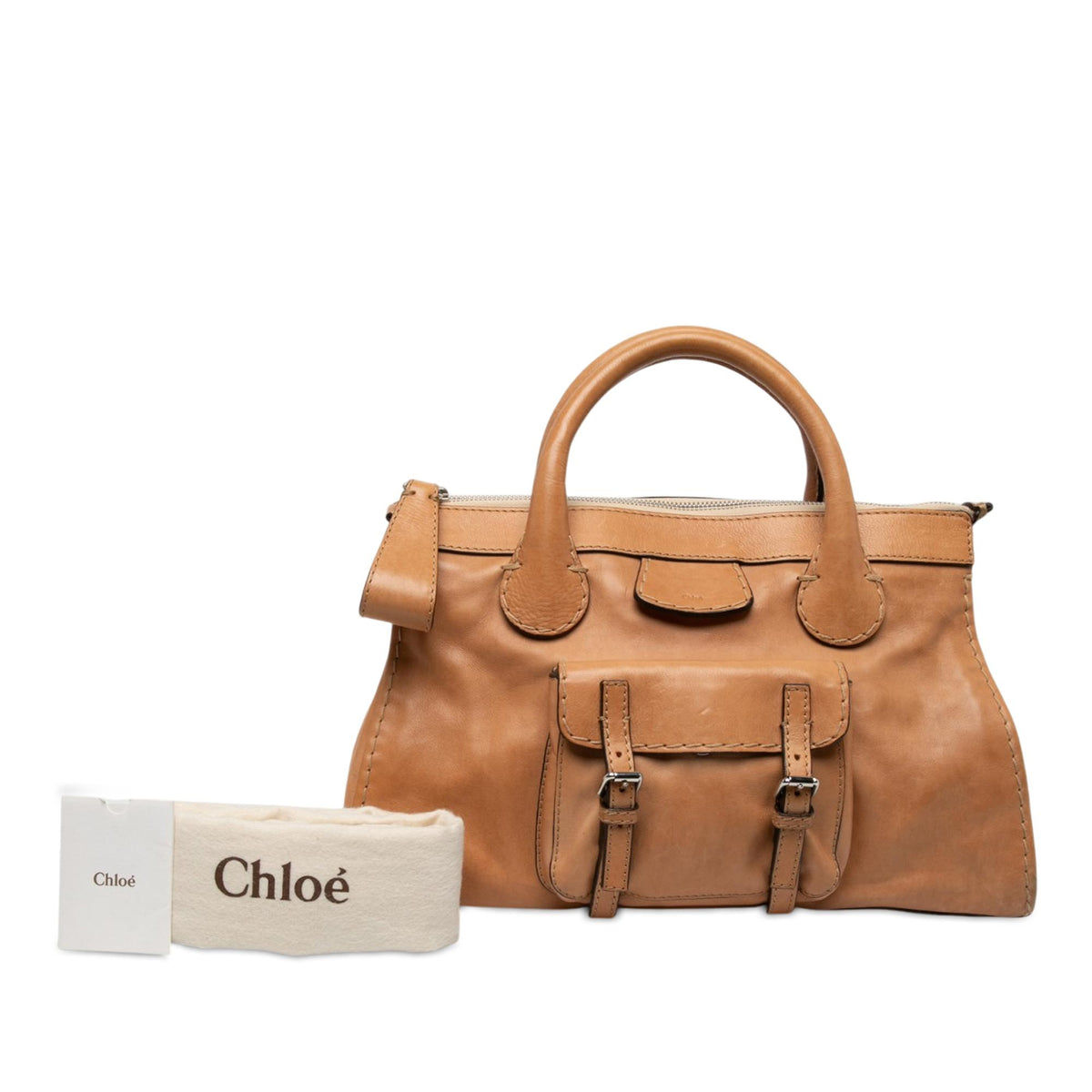 Chloe Medium Buffalo Leather Edith Day Satchel