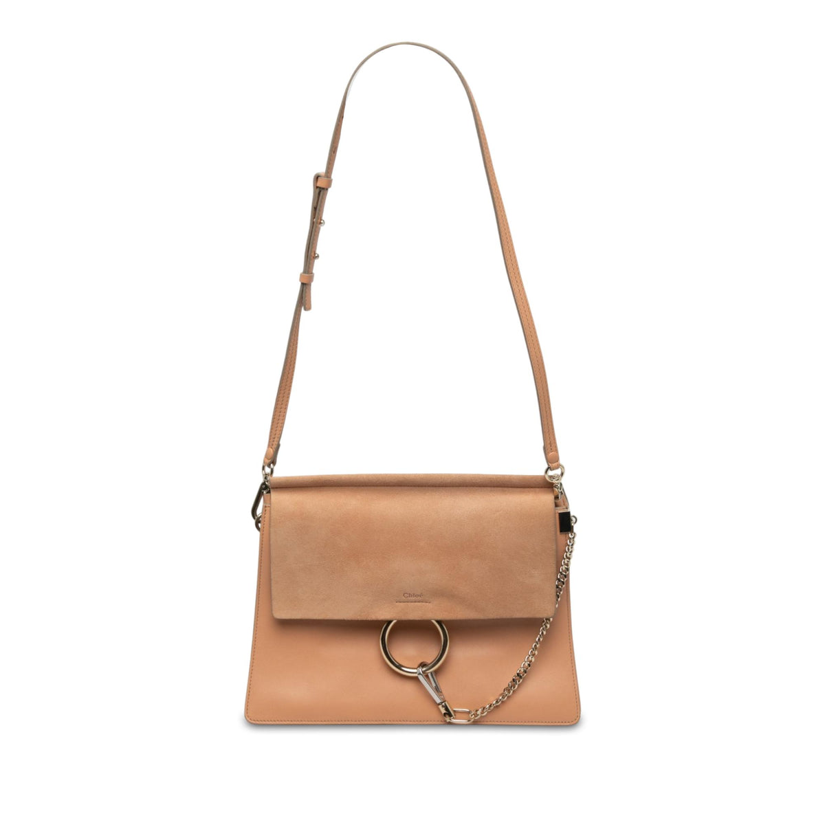 Chloe Medium Calfskin and Suede Faye Crossbody
