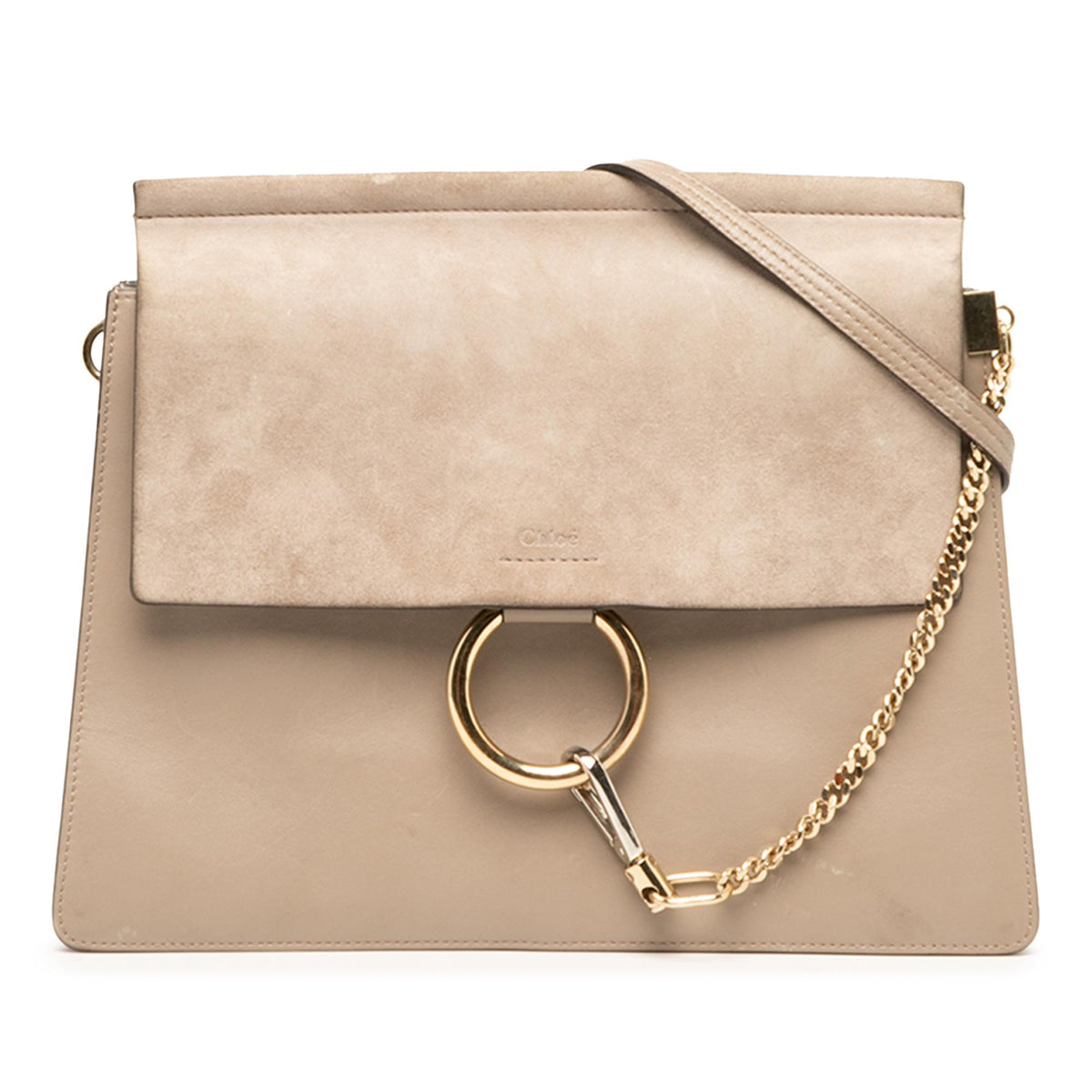 Chloe Medium Calfskin and Suede Faye Crossbody